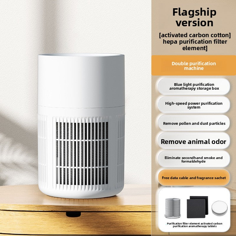 Rechargeable Car Air Purifier with Aromatherapy and Mood Light